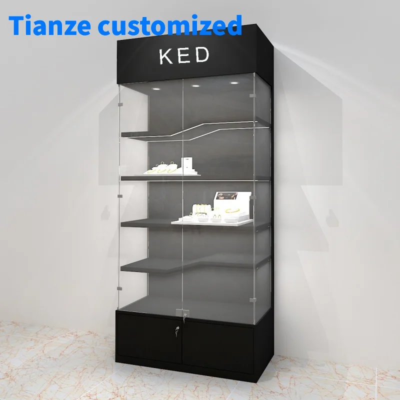 [Customized]Custom color Jewelry display cabinet design jewelry store cabinet design