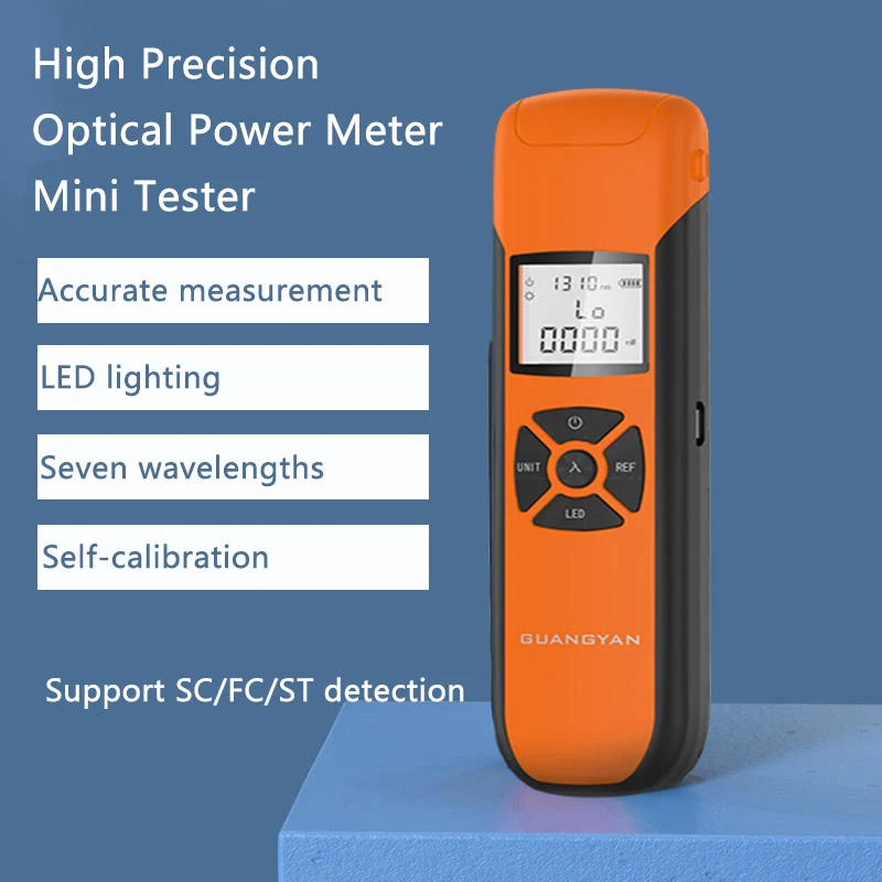 Optical Power Meter G10 New High Precision Rechargeable Battery Fiber Optic Power Meter With Flash Light OPM