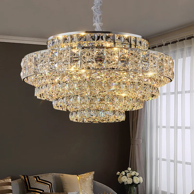 

Modern light luxury living room crystal lamp, creative personality art designer dining room lamp, chandelier