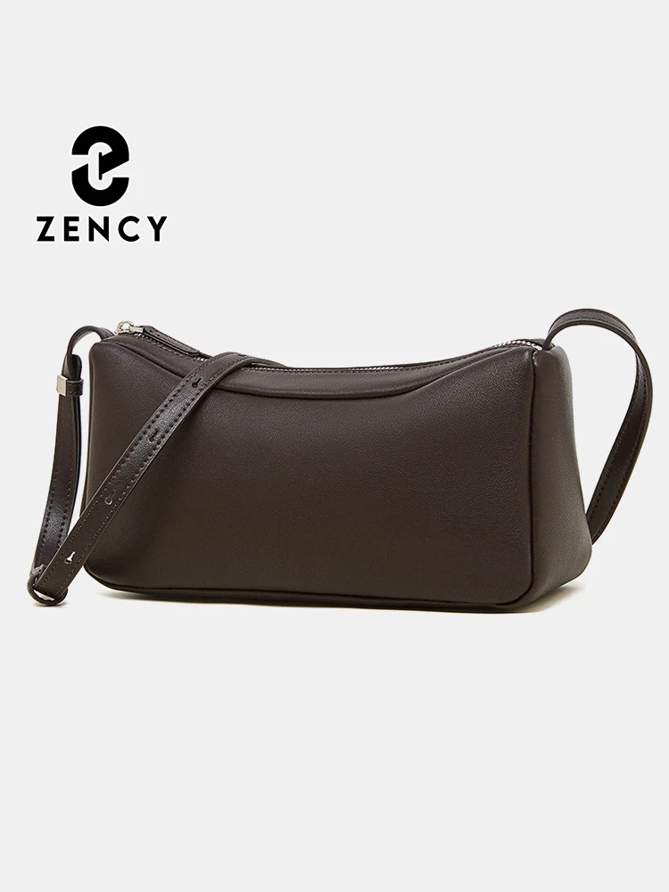

Zency Two-layer Cowhide Vintage Women's Handbag Lightweight Shoulder Crossbody Versatile Soft Summer Phone Bag for Shopping Work