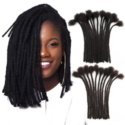 Orientfashion Handmade Dreadlocks นุ่ม Remy ผมต่อมนุษย์สีดำ Reggae ถักวิกผม Braiding Afro Kinky สำหรับผู้หญิงสีดำ