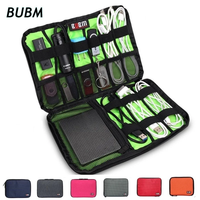 

Brand BUBM Accessories Storage Bag Multifunction Case For Adapt USB Cable Charger Bank Dropship
