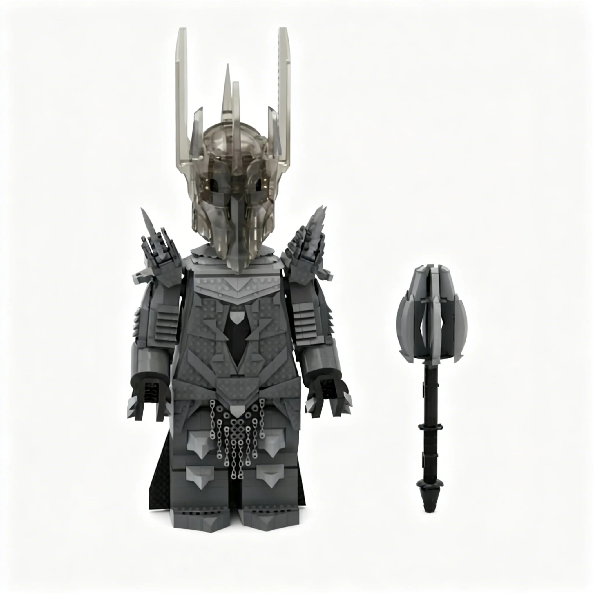 2178pcs MOC Dark Lord Sauron Ultrafigure Hobbit Rings Model Building Blocks Christmas Gift Architecture Toys Creative Idea Brick