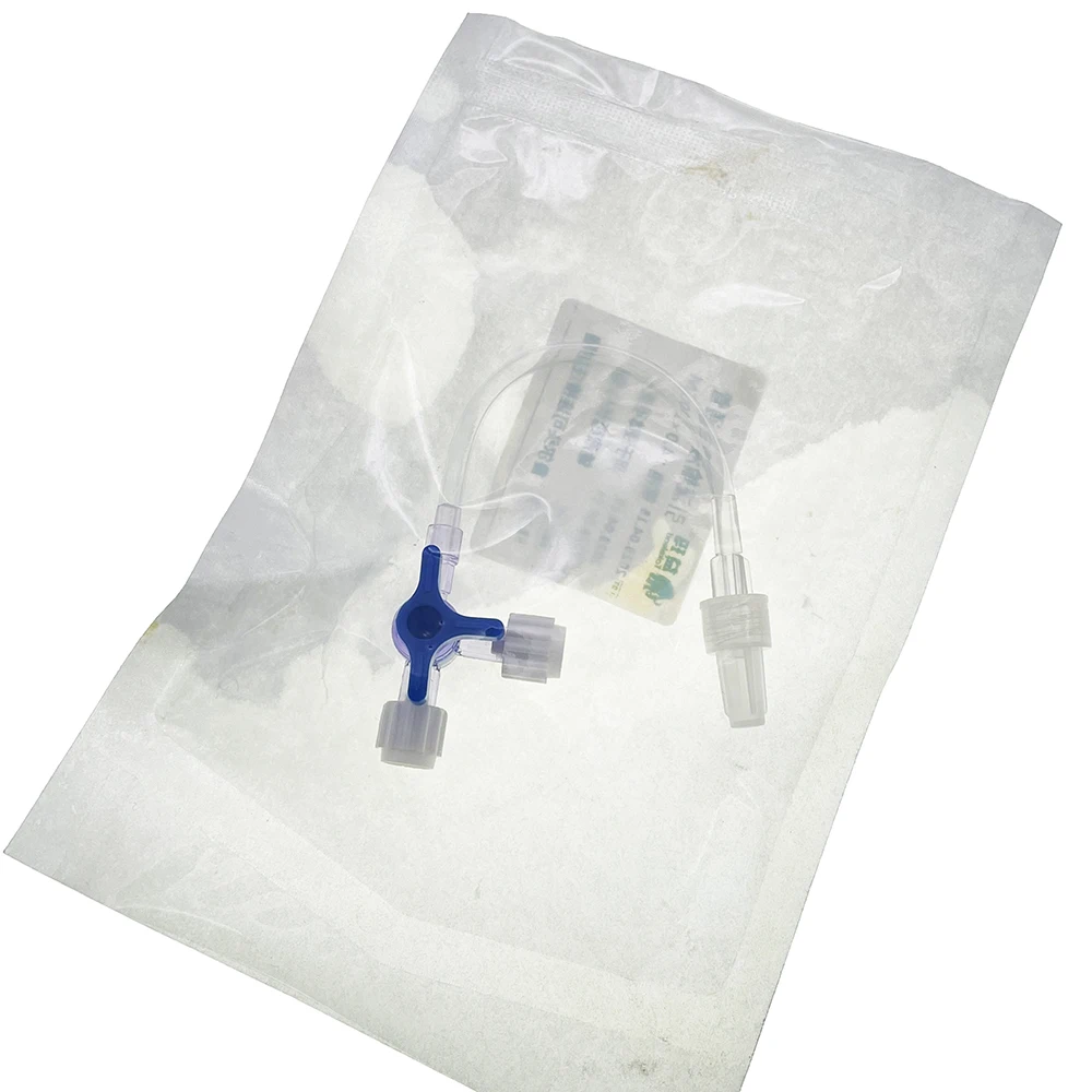 6PCS Pet Cat Dog Animals Use Three Way Stop Cock 3 Way Stopcock With Extension Tube Disposable Infusion Tubing Luer Connections