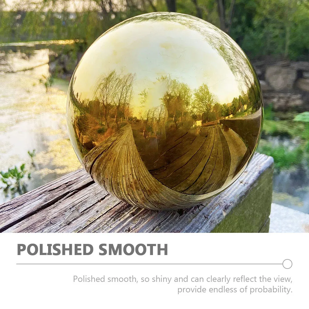 

8Pcs Stainless Steel Polished Mirror Ball Hollow Gazing Sphere Garden Reflection Outdoor Decor Patio Decoration