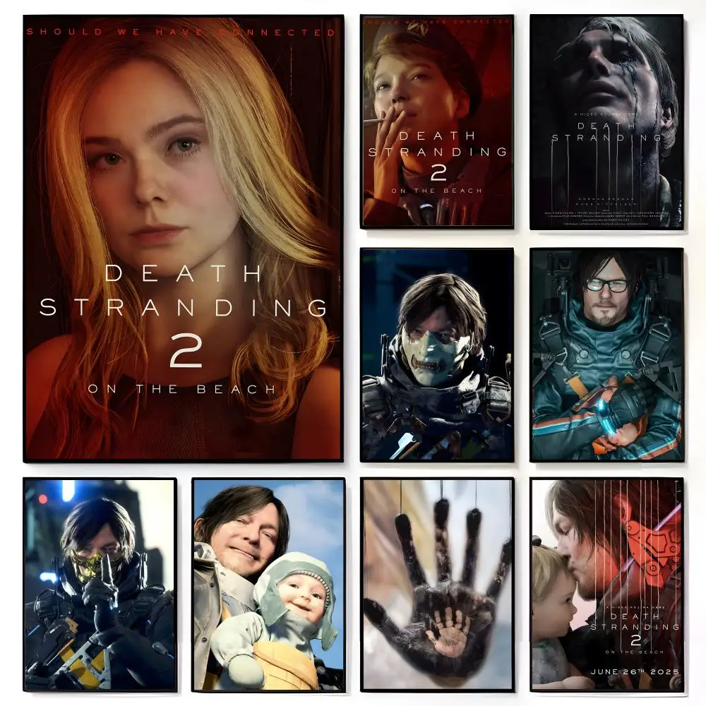 Affiche murale de jeu vidéo japonais D-Death Stranding, film américain, décoration murale pour chambre d'enfant, impression décorative