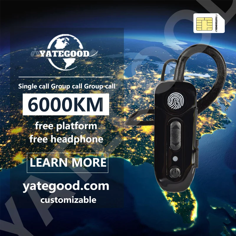 

YATEGOOD G72 GPS 5000KM zello walkie talkie long range global ptt 4G poc radio100km