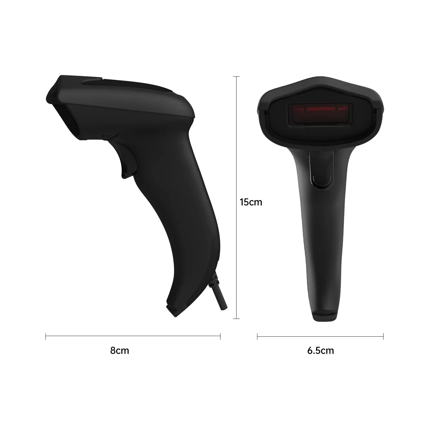 Deli-Handheld Barcode Scanner, Wired 1D USB Bar Code Reader, Código Data Matrix, loja, Supermercado, ES211