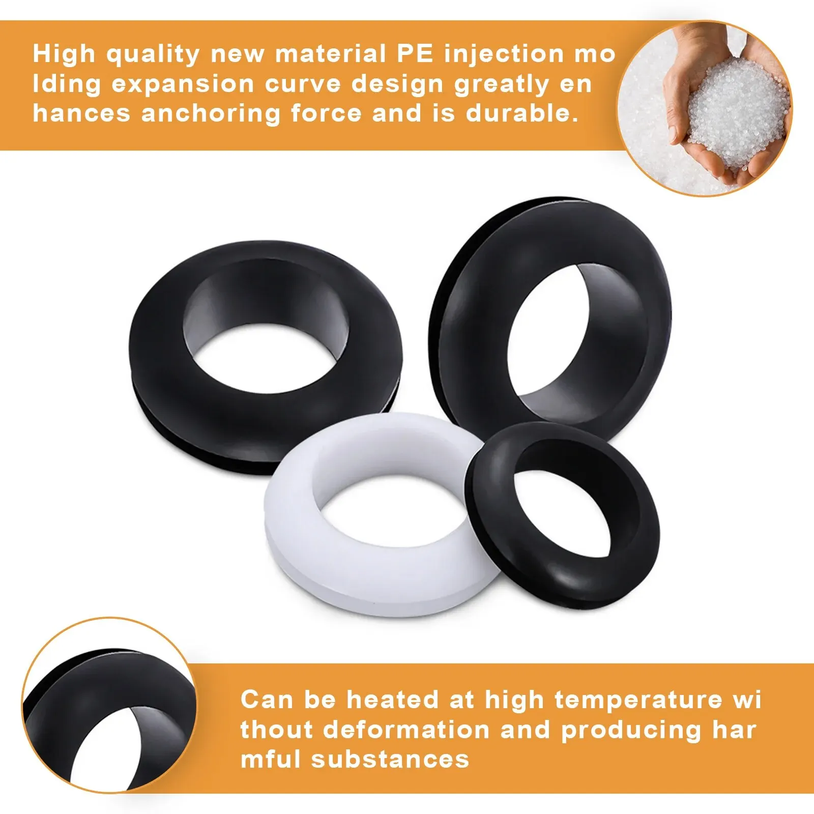 73Pcs Soft Rubber Protective Ring Snap Seal Ring O-Ring, Suitable For Wire, Pipe, Insulation Protective Sleeve