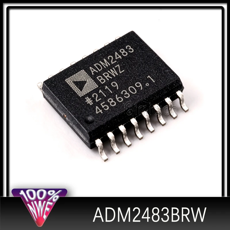 ADM2483BRW ADM2483BRWZ-REEL ADM2483 transceiver 500Kbps 1/1 SOIC-16-300mil RS-485/RS-422 ICs
