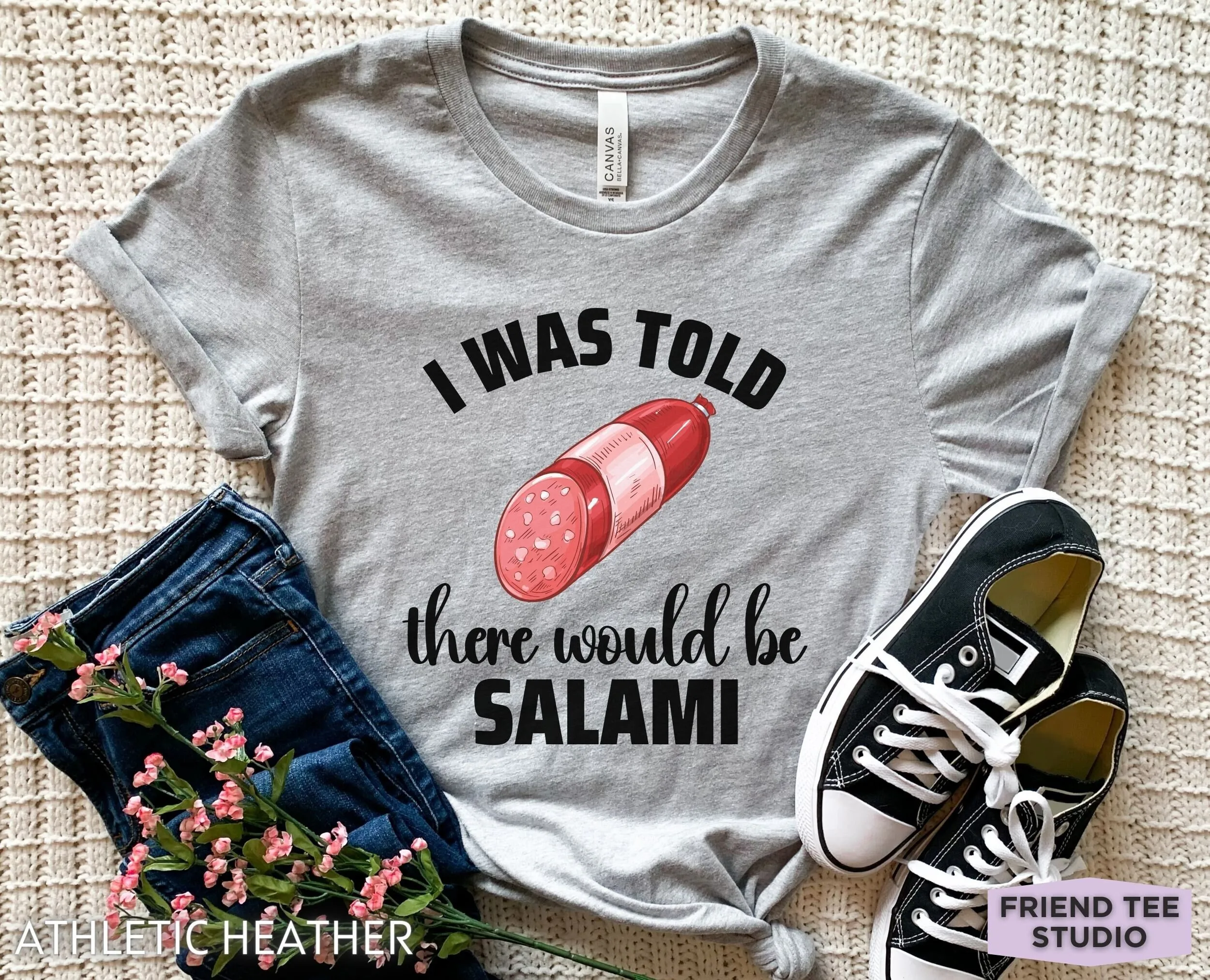 

Футболка Salami Funny s Pepperoni Итальянская колбаса Foods Саламати Саламини