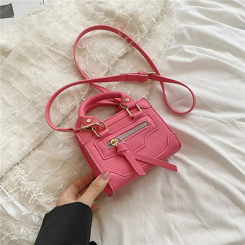 Crossbody Bag for Women New Fashion Casual Western Style Shoulder Handbag Simple Texture Messenger Small Square Bag