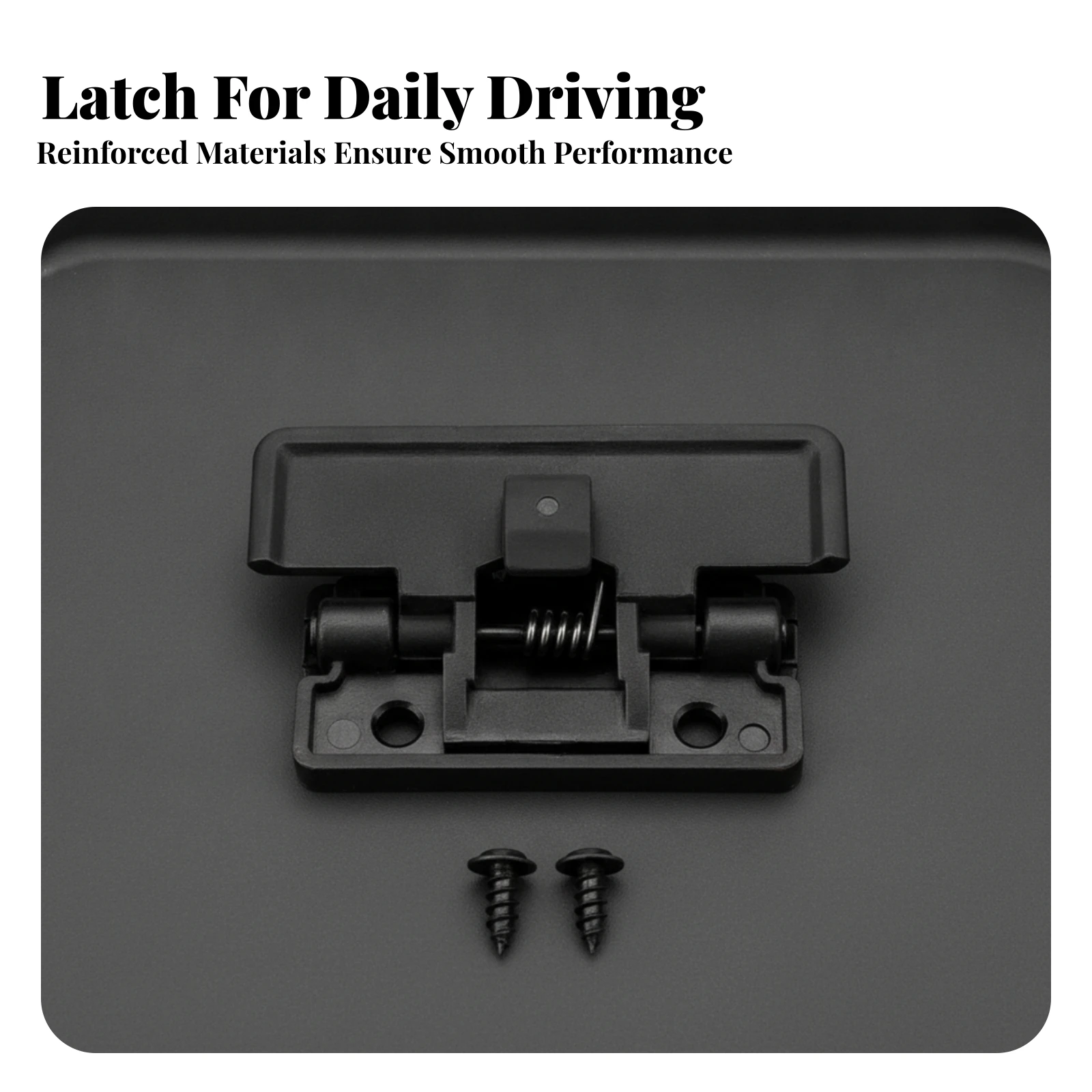Center Console Armrest Lid Latch with Screws Screw-Mounted Center Console Armrest Lid Latch Hardware Spring-Loaded High Strength