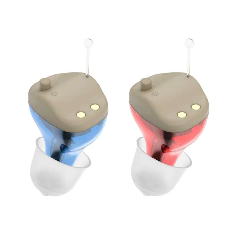 Both Ears Rechargeable Wireless Hearing Aid Portable Small Mini In The Ear Sound Amplifier Adjustable Tone Digital Aids Care