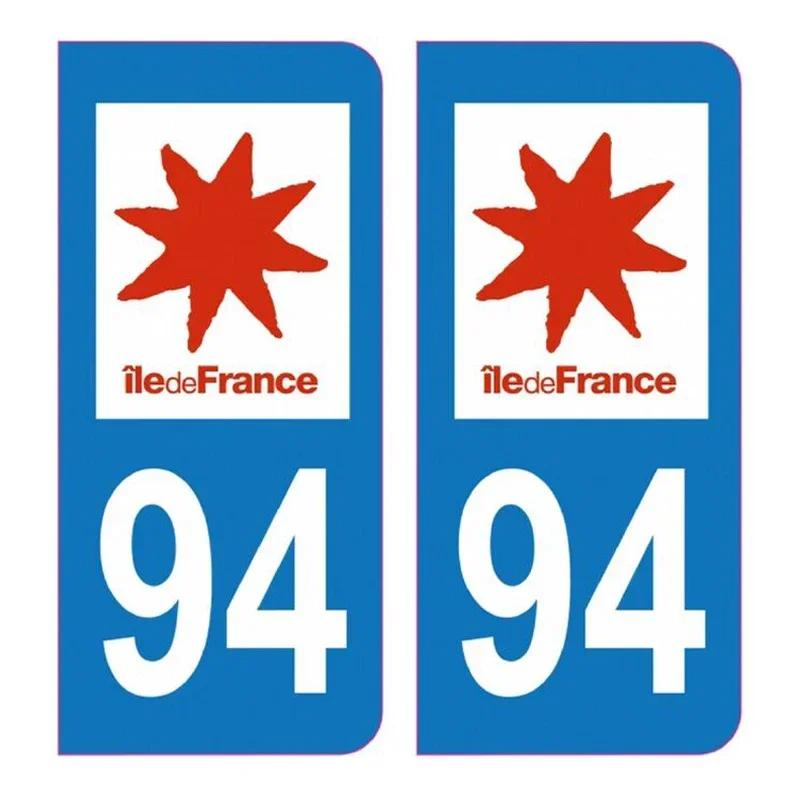 ملصق لوحة الترخيص Oaksley F30، 67 ELSASS ALSACE ACOEUR DEPT 94 ILE DE FRANCE DEP 67 ALSACE ملصق PVC مقاوم للماء