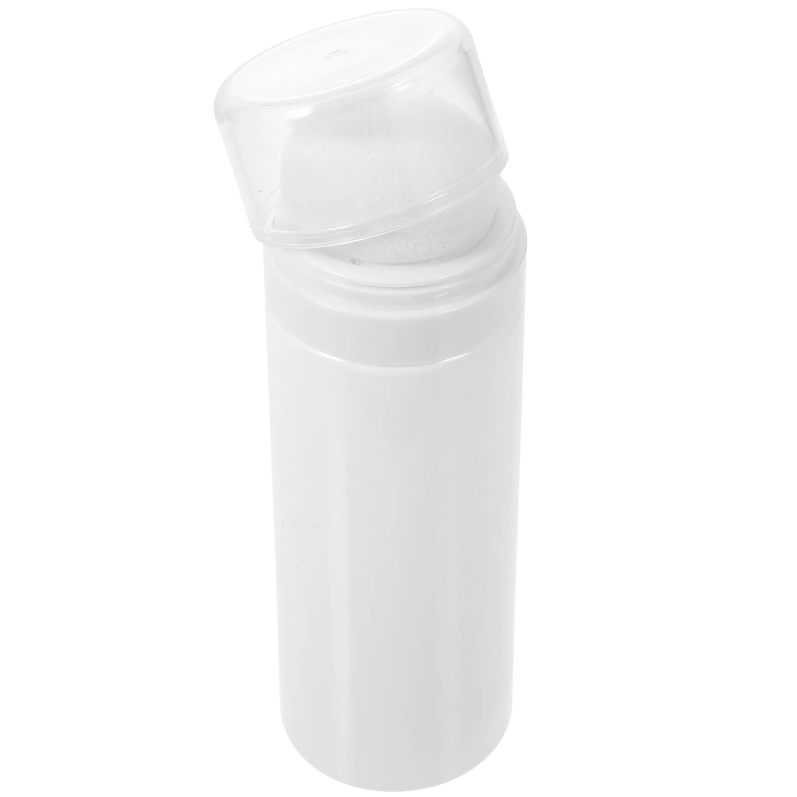 

Powder Puff Box Comfortable Body Holder Infant Storage Bottle Dispenser with Portable Plastic