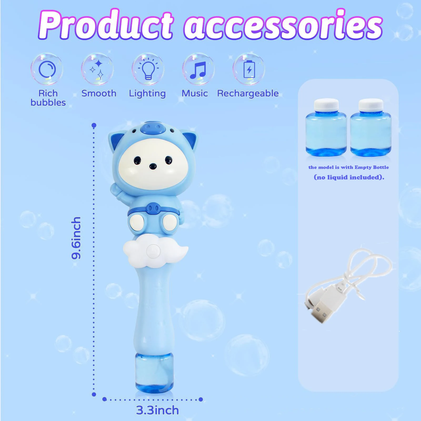 การ์ตูนน่ารักหมูไฟฟ้า Bubble Gun ของเล่นเด็ก Bubbles เครื่องอัตโนมัติสบู่ Blower พร้อมแสงปาร์ตี้กลางแจ้ง Bubble House ของขวัญ