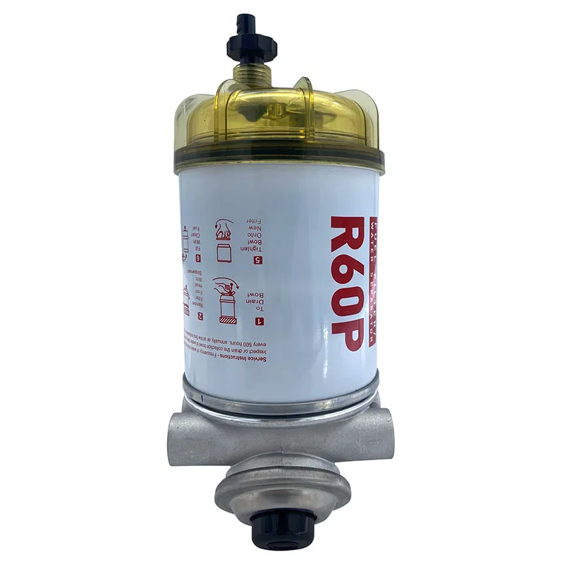 

Fuel Filter Oil Water Separator R60P Fuel Water Filter Marine Car Diesel Engine Oil Pump Filter Element Accessories
