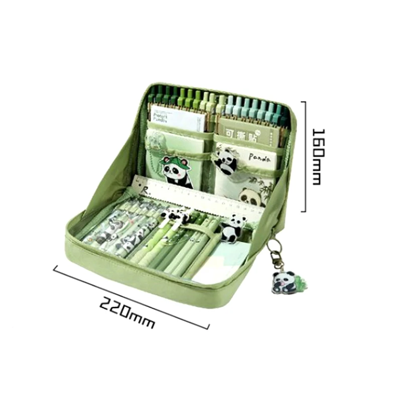 Grande Capacidade Lápis Case, 12 Camadas, Canvas Pen Bag, MultiFunction, papelaria portátil de armazenamento, Material Escolar Estudante