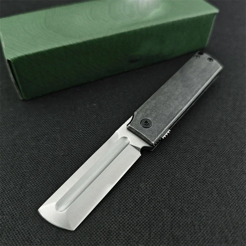 

New product C R. K.T 5915 small folding knife, rescue survival 420 steel handle hiking cement colored pocket knife