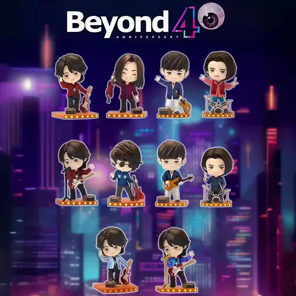 

Miniso Tribute To Beyond'S 40th Anniversary Music Blind Box Huang Jiaju Tribute To Classic Concert Handheld Office Ornament Gift
