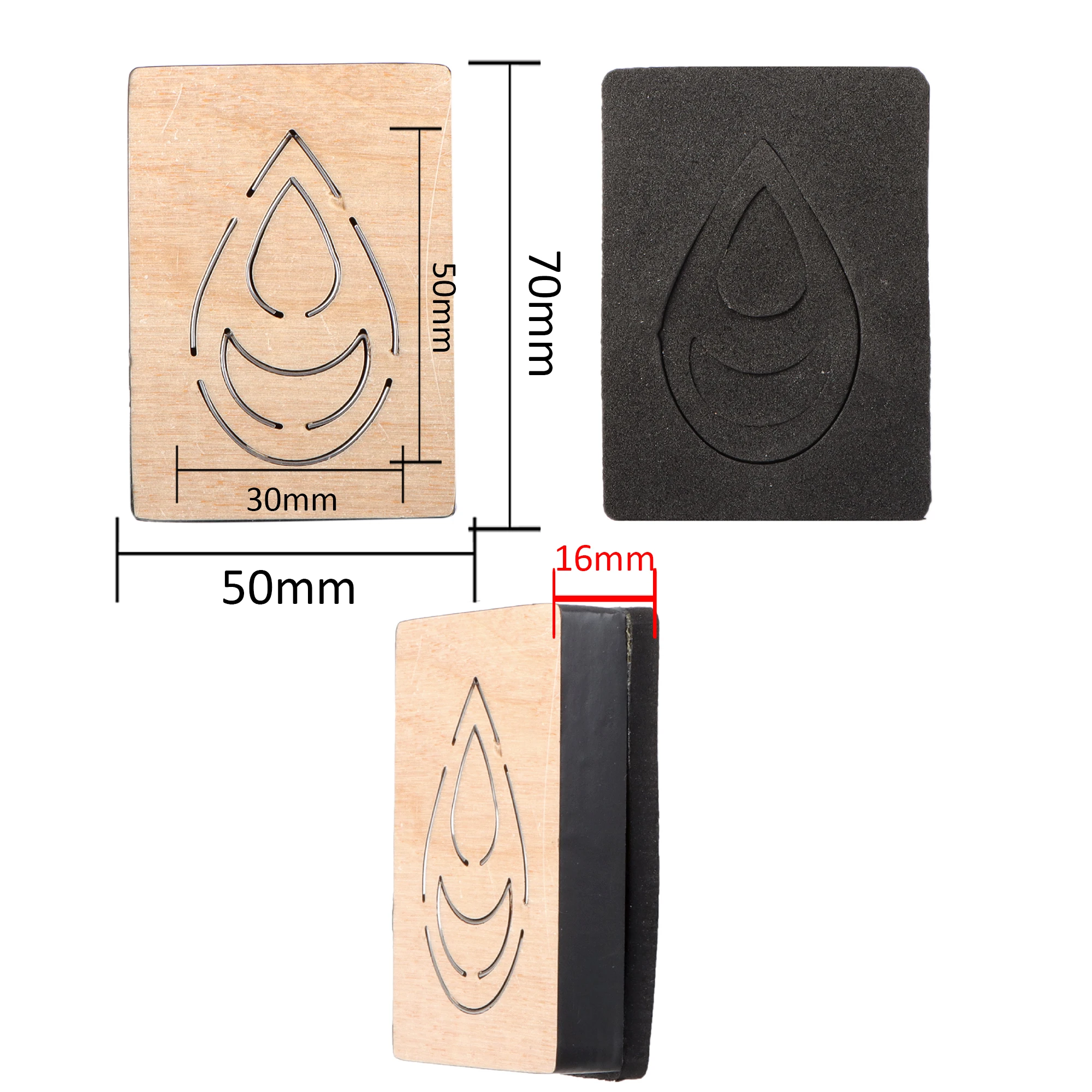 Diy Knife Mold Earring Wooden Cutting Dies Non-woven Leather Cutting Hair Clips Suitable For Common Big Shot And Sizzix Machines