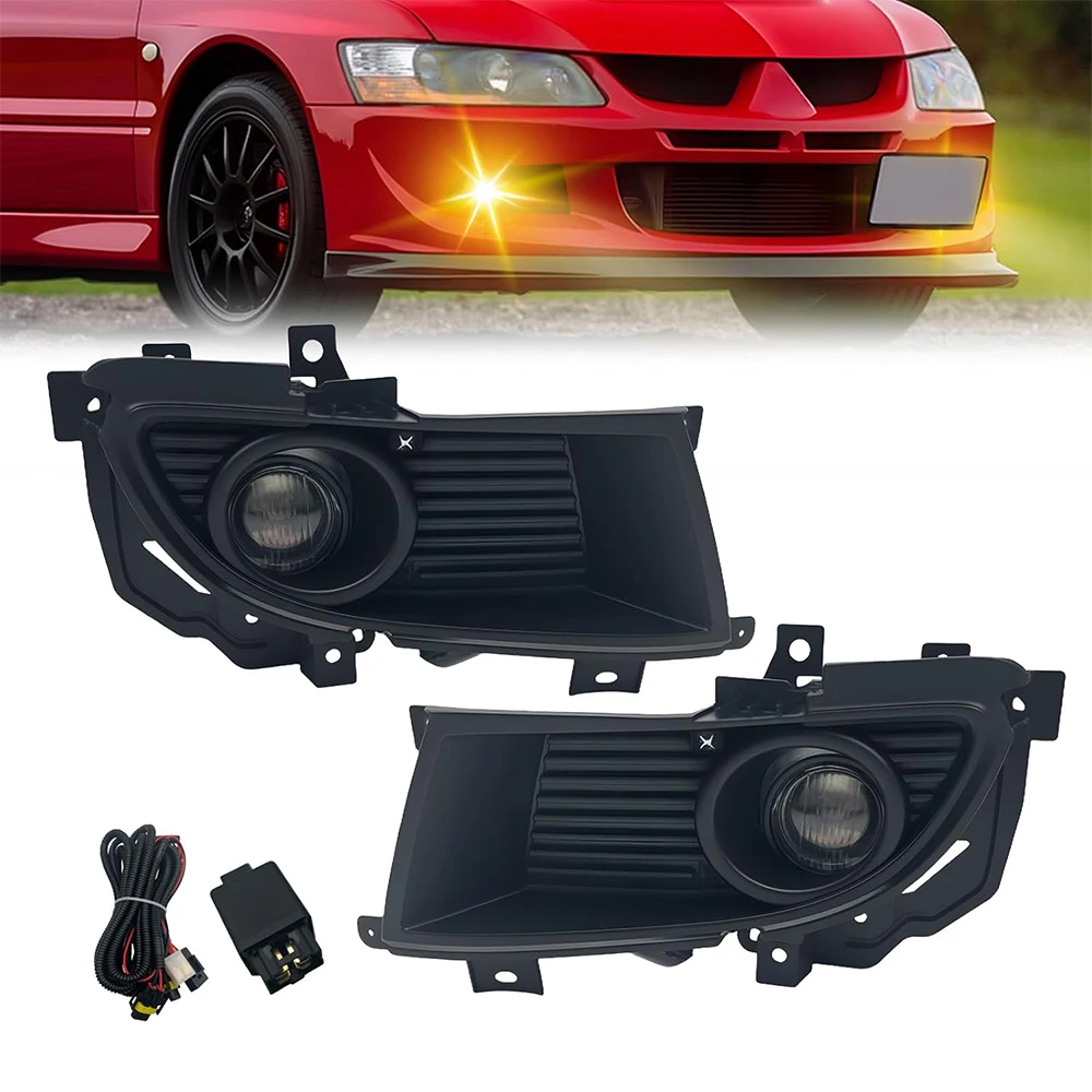 

Галогенные противотуманные фары для Mitsubishi Lancer 2004-2006, передние бамперные противотуманки в сборе с выключателем и проводкой