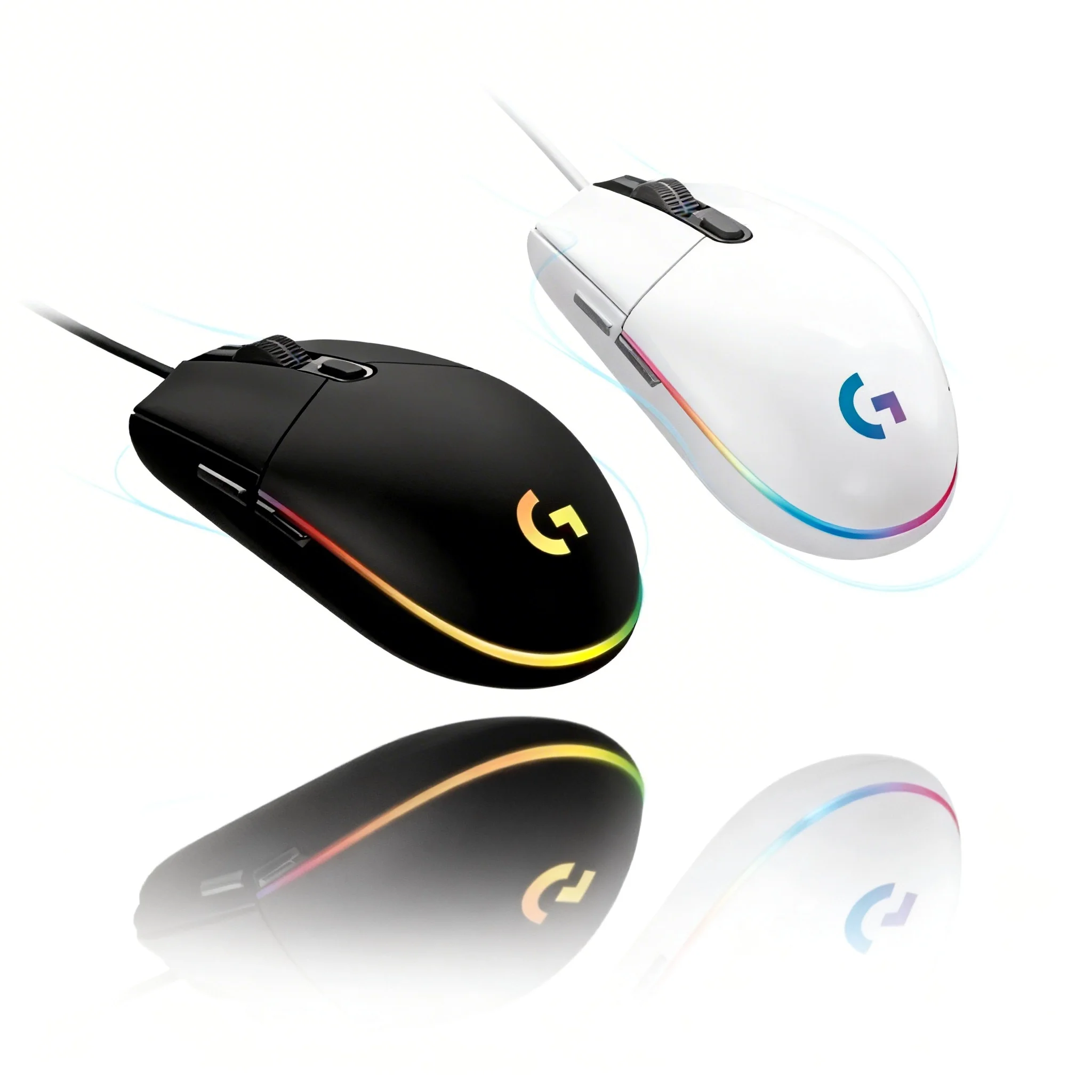 Logitech G203/G102/G402 LIGHTSYNC mouse supports RGB light synchronization, with adjustable lighting effects in 3 zones