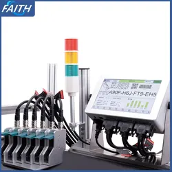 76.2mm Online Inkjet Printer without Cartridge with 10'' Screen for QR Barcode Batch Number Logo Expiry Date Coding Machine