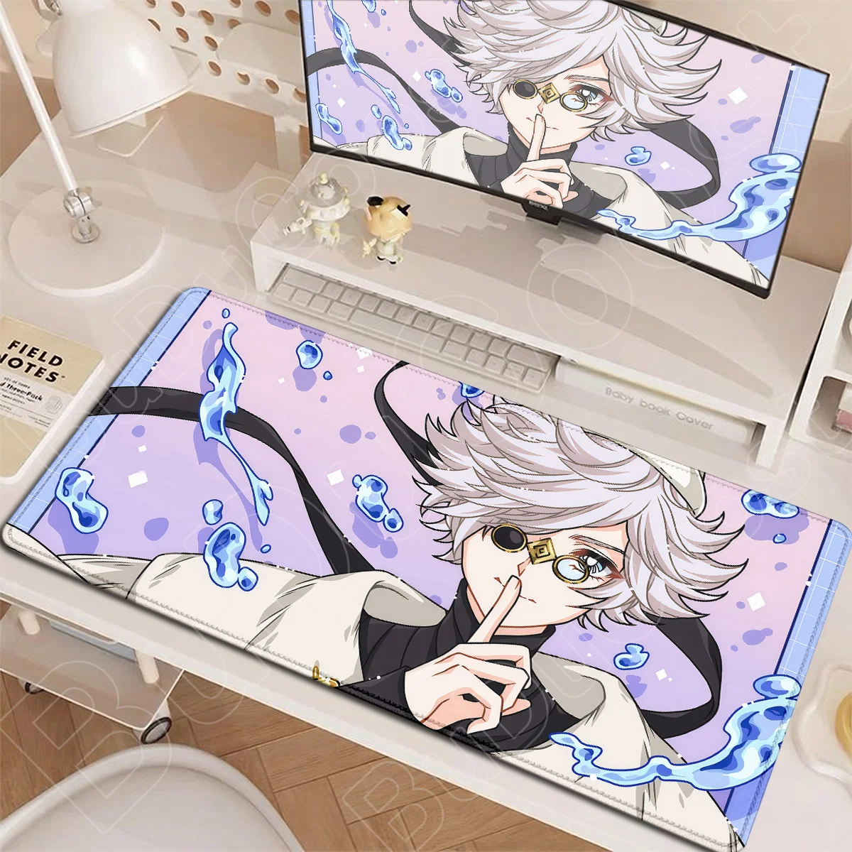 E-Sport-Spiel-Desktop-Matten, große Anime-Hexenhüte, A-Atelier-Mauspads, rutschfester Tastaturteppich, geeignet für Bürocomputer und Laptops – Detail 17