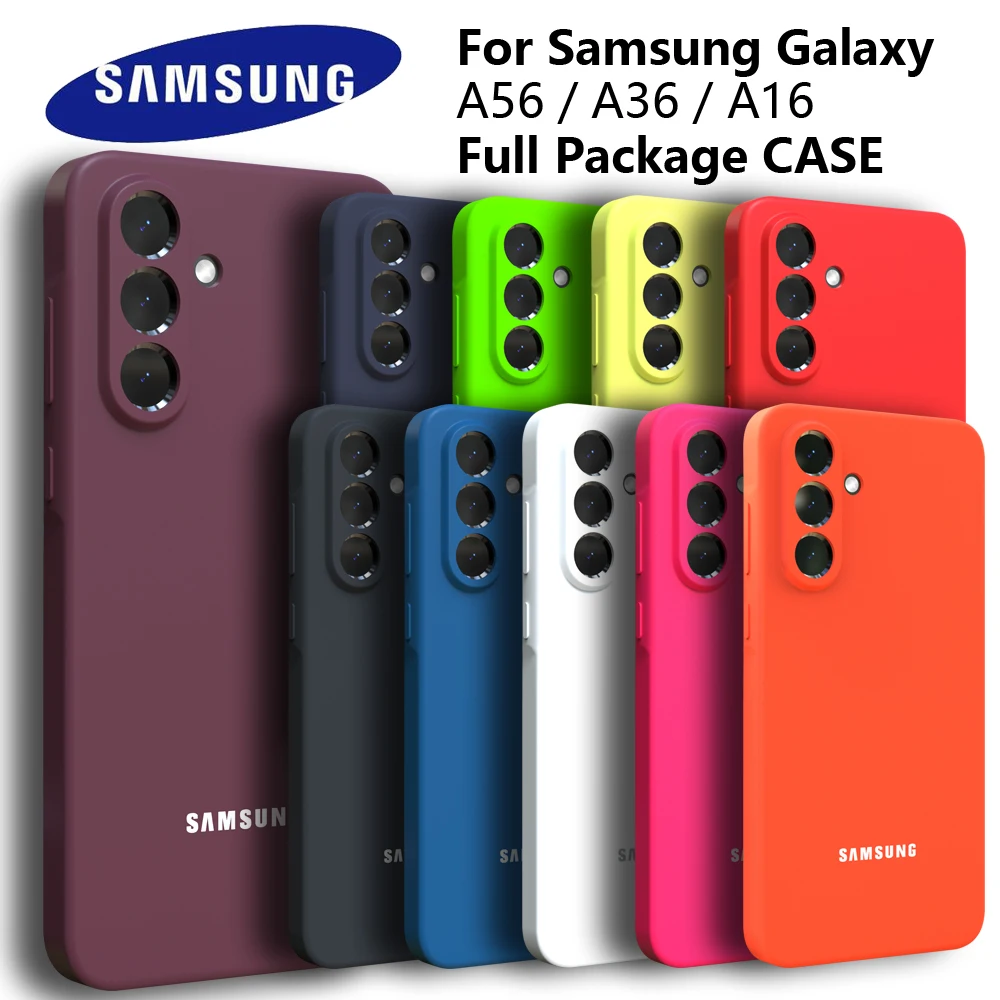 For Samsung Galaxy A56 A36 A16 Case Silky Silicone Cover Soft-Touch Back Protective Housing For A55 