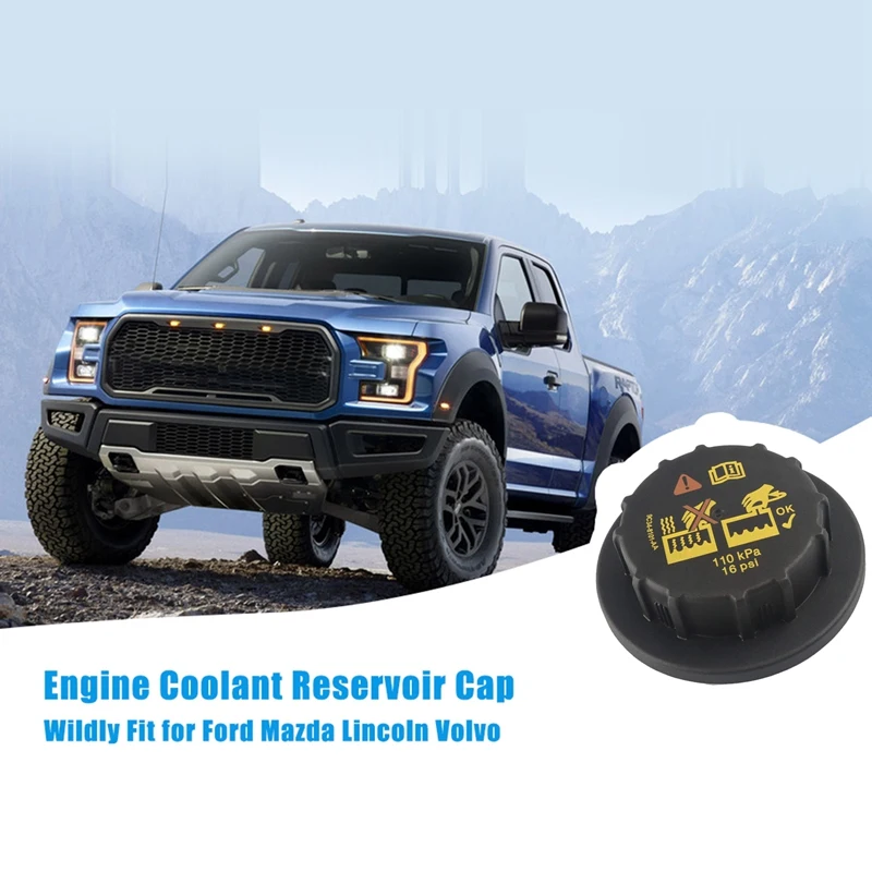 For Ford F150 F250 F350 Mustang Lincoln Mercury 9C3Z8101B Radiator Coolant Overflow Container Tank Cover Cap