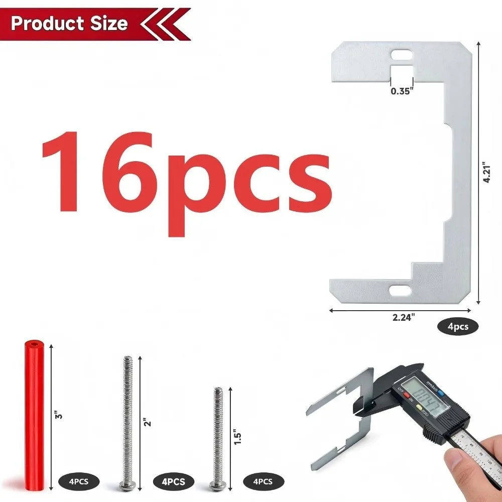 (52/24/32/28/16/60)pcs/set Socket Spacers Adjustable Easy To Install Outlet Spacers Secure Durable Outlet Box Extender
