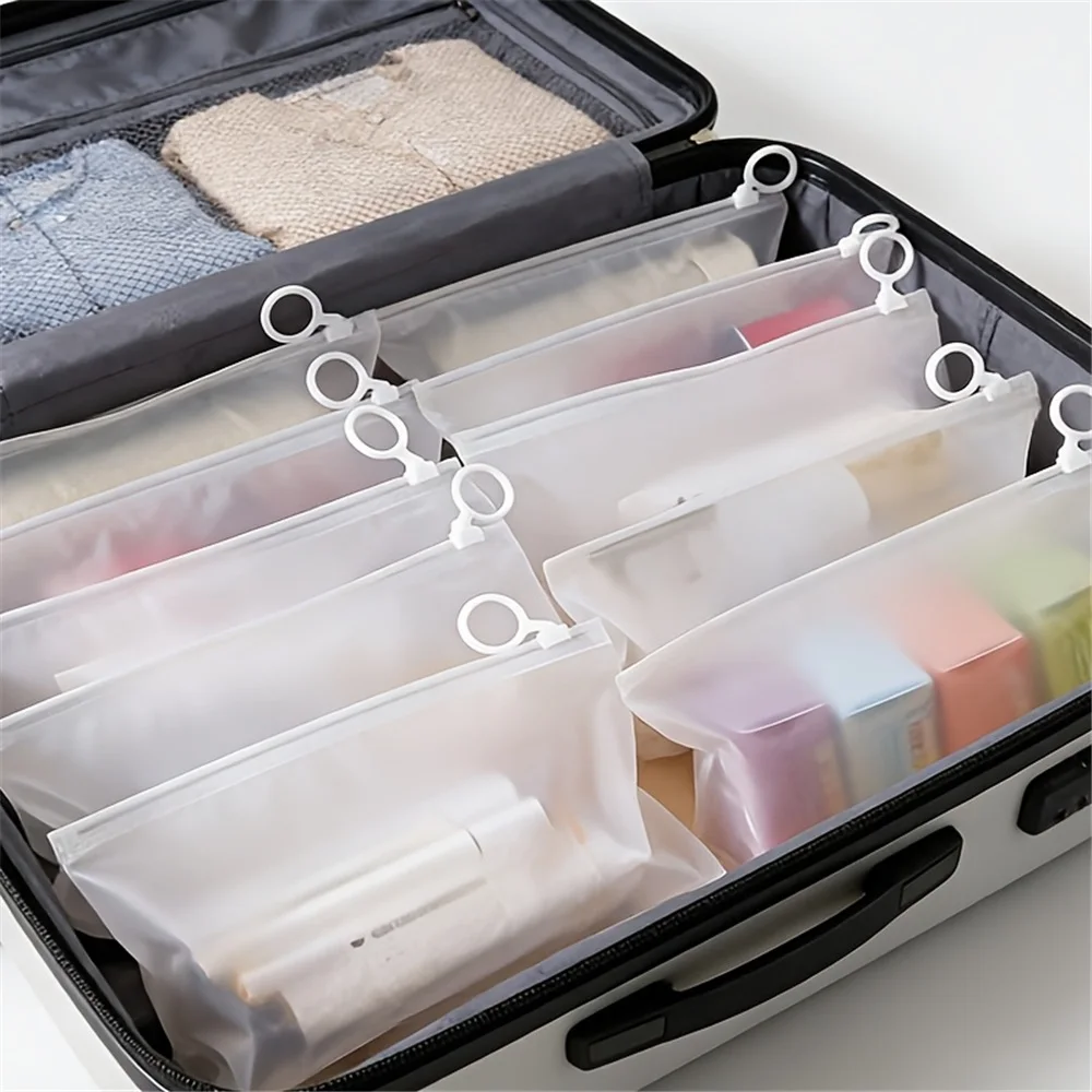 12Pcs Multifunctional Storage Bags, With Stickers, Small Item Dispensing Bags - Suitable for Travel Storage-Hanging Storage Bag