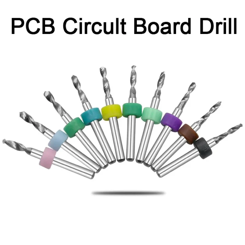 

10pcs 0.1-3.0mm PCB Drill Bits Set Carbide Micro Twist Drill Bits for Print Circuit Board & CNC Drilling