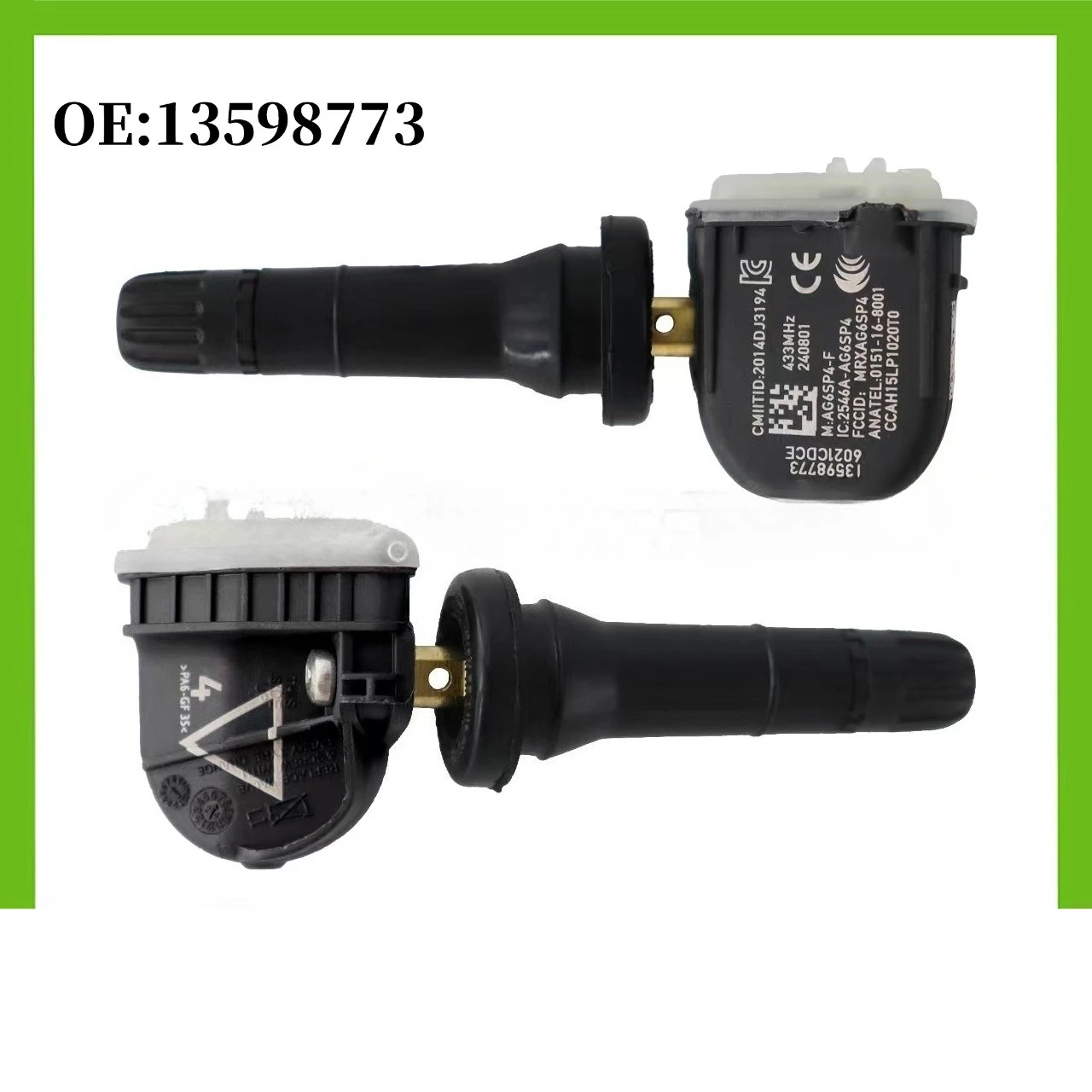 13598773 1/4pcs tpms Tire Pressure Sensor For Buick LaCrosse Regal for Cadillac CT6 for Chevrolet Camaro Cruze Malibu Volt GMC