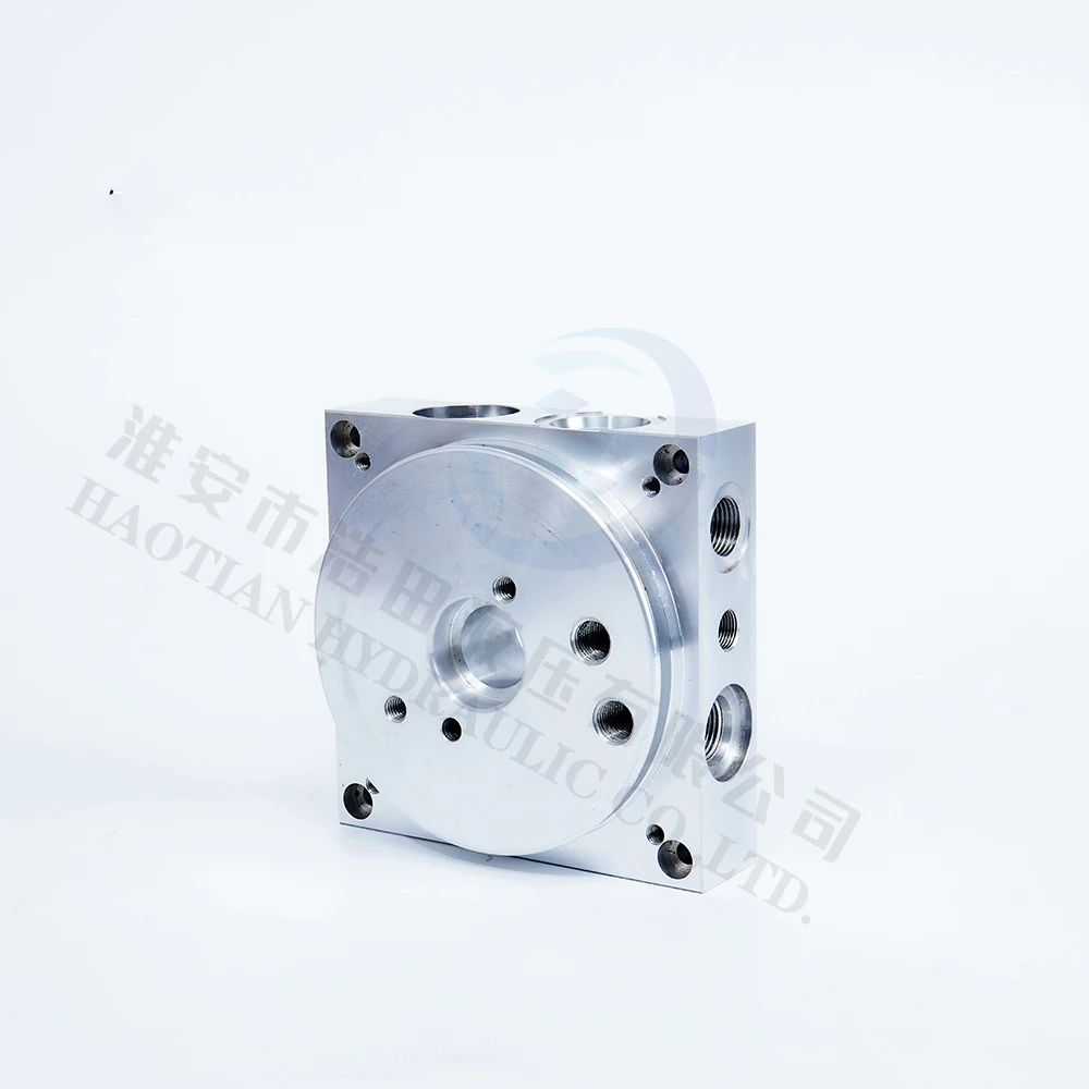 Casting Aluminum Central Block Manifold for Hydraulic Power Pack Unit Pumping Truck Electric Stacker Tipper Trailer Tyre Changer