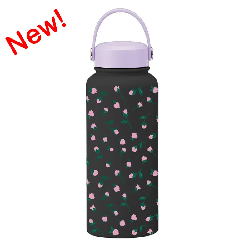 Custom 32oz 1000ml Printed Double-Layer Vacuum Stainless Steel Insulated Water Bottle