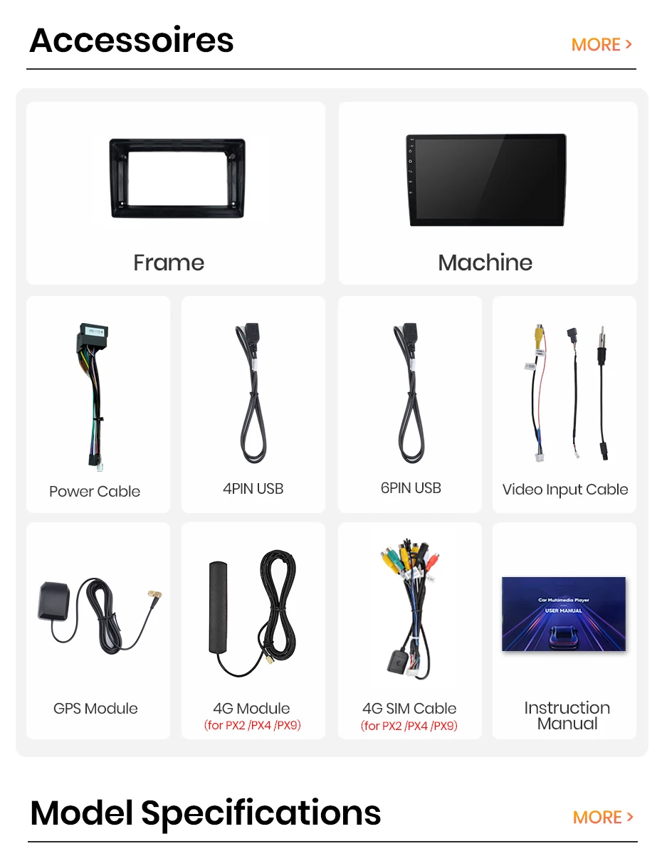 AWESAFE 9-Zoll-Android-Radio für KIA CEED 2007-2012, kabelloses CarPlay & Android Auto, GPS-Navigation, Multimedia, Unterstützung für Lenkradsteuerung, Subwoofer, Verstärker, Rückfahrkamera, EU Plug-and-Play, DAB+, digitales Autoradio, 2-DIN-Autoradio, Stereo, RDS, DSP, FM, WIFI, 4G, BT – Detail 6