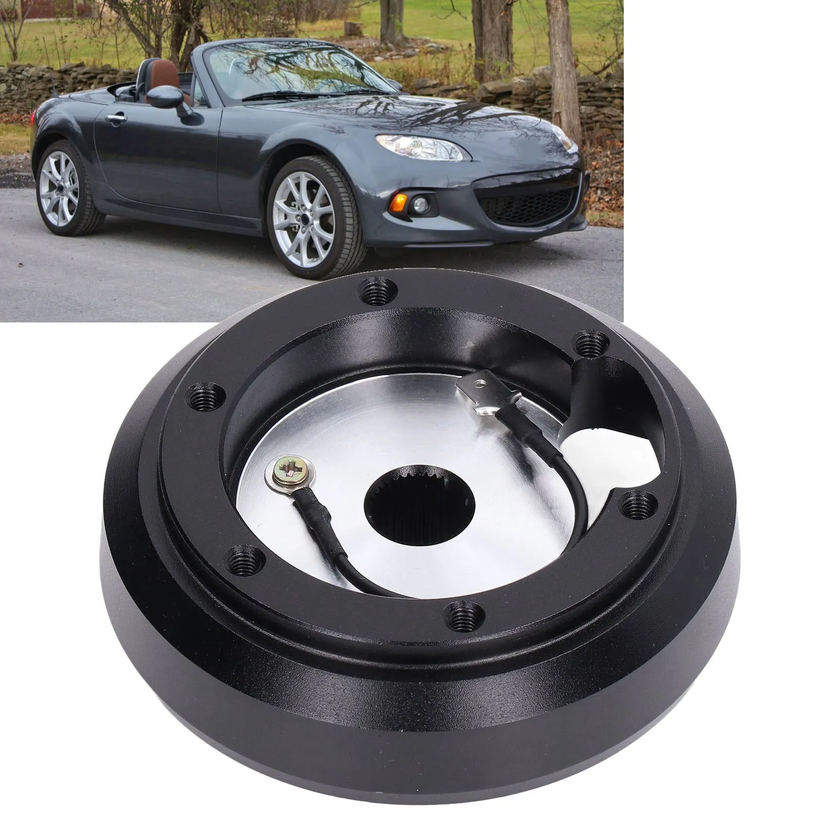 

Комплект рулевого колеса, износостойкий, долговечный адаптер ступицы рулевого колеса, модная стабильная производительность для гоночного автомобиля