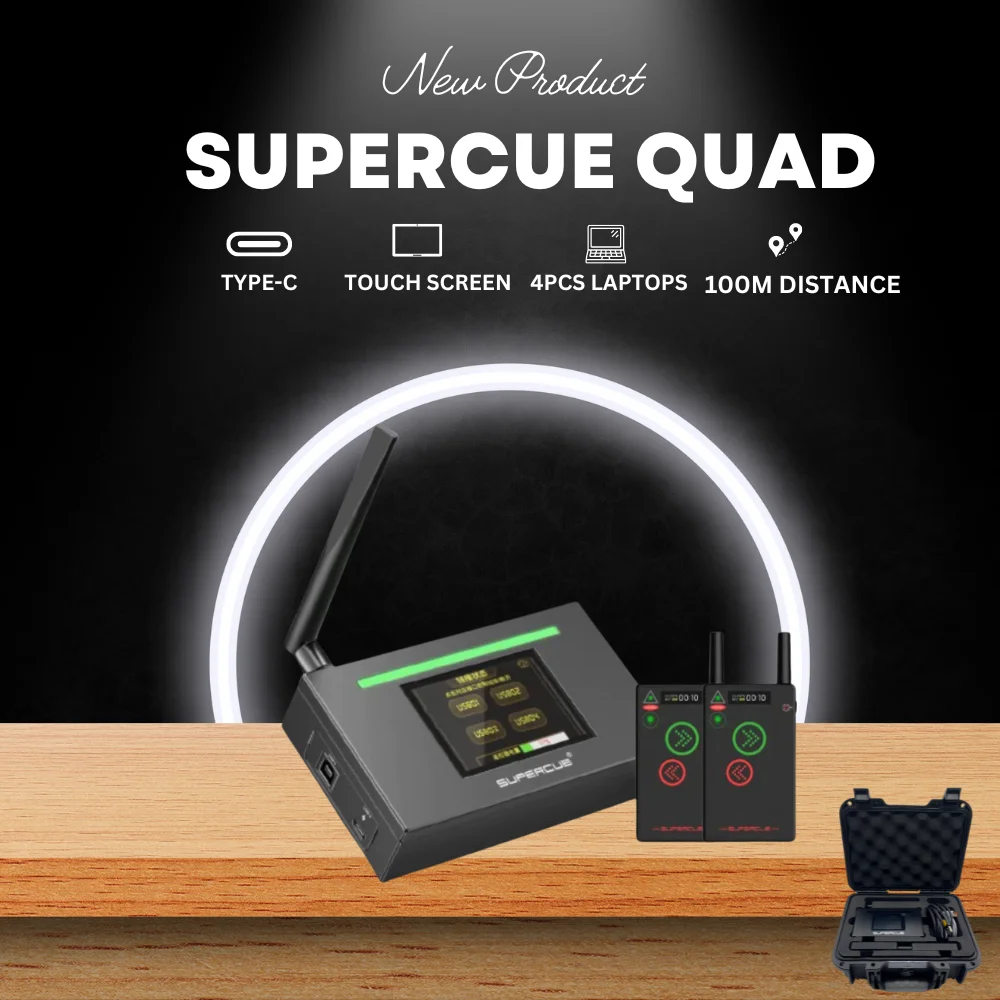 SuperCue Quad 100 м/футов Интеллектуальный PPT Clicker Smart Powerpoint слайдер, идеальный кий флуоресцентный USB, 4 шт. ноутбуков Macbook