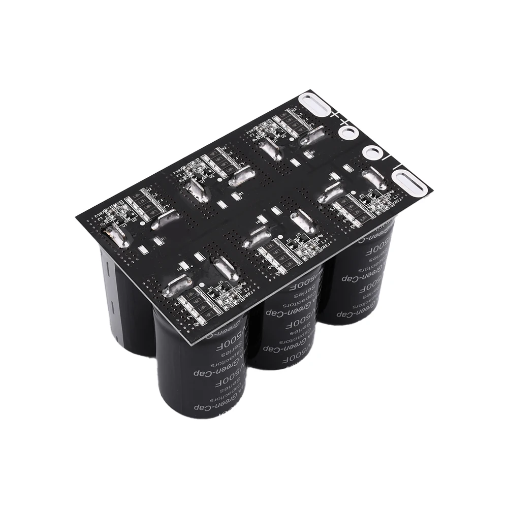 Super Farad Capacitor Pack 2.7v 500f 6pcs/1set Protective Plate Capacitor Audio Electrolytic Capacitor Car Audio 16V‑83F