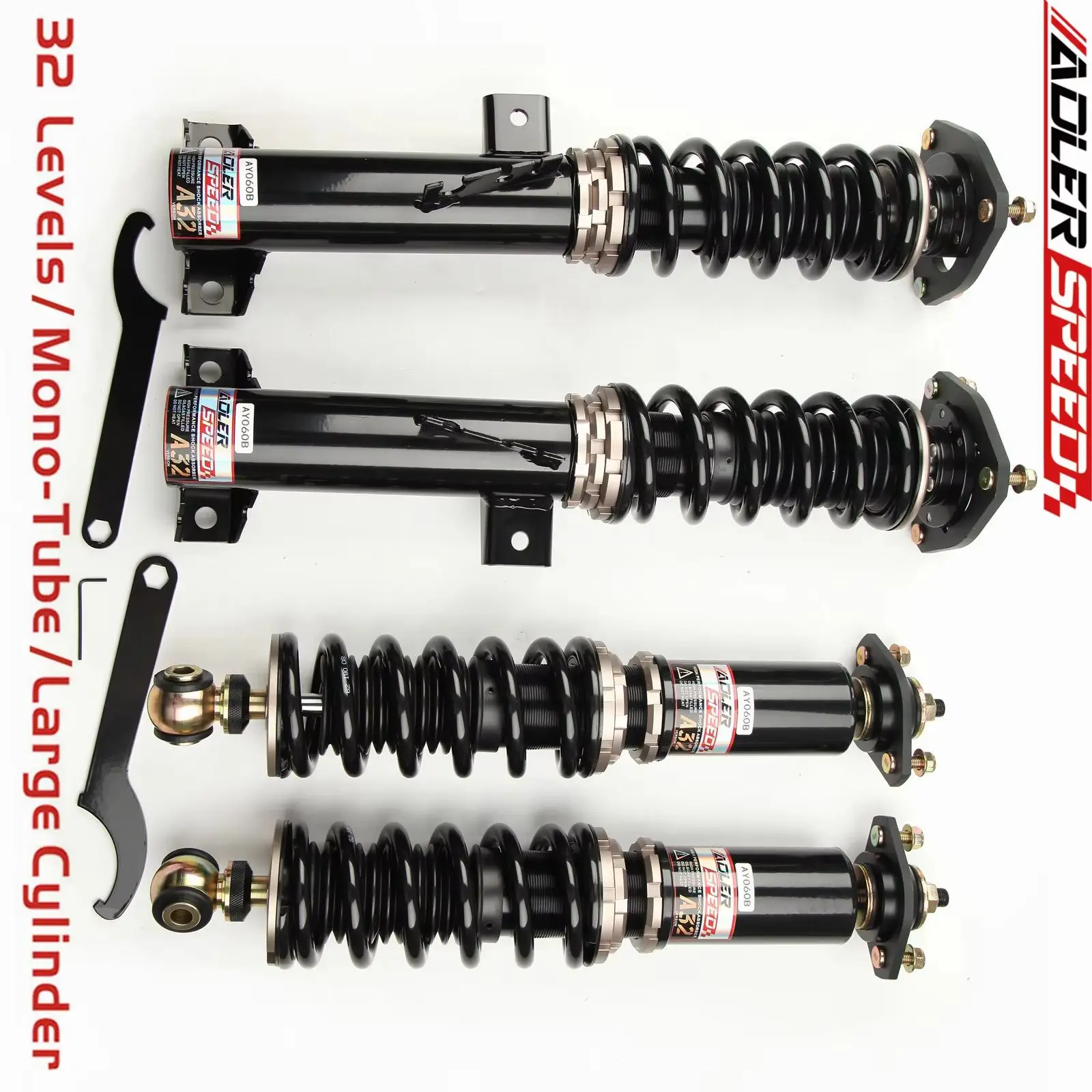 

ADLERSPEED 32 Level Coilovers For BMW E36 92-98 323 325 328 32 Way Adj. Damper - True Coilover Setup