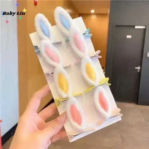 2 stücke süße Ohren Haars pangen 3d Kaninchen Bär Haarnadel für Baby Mädchen kawaii Kopf bedeckung kleine Mädchen Kinder Haarschmuck 2023 neu