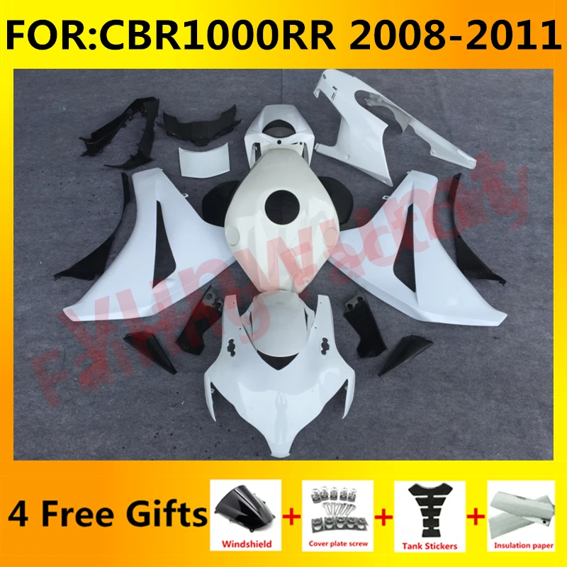 

NEW ABS Motorcycle Whole Fairings kit fit for CBR1000RR CBR1000 CBR 1000RR 2008 2009 2010 2011 full Fairing kits set unpainted