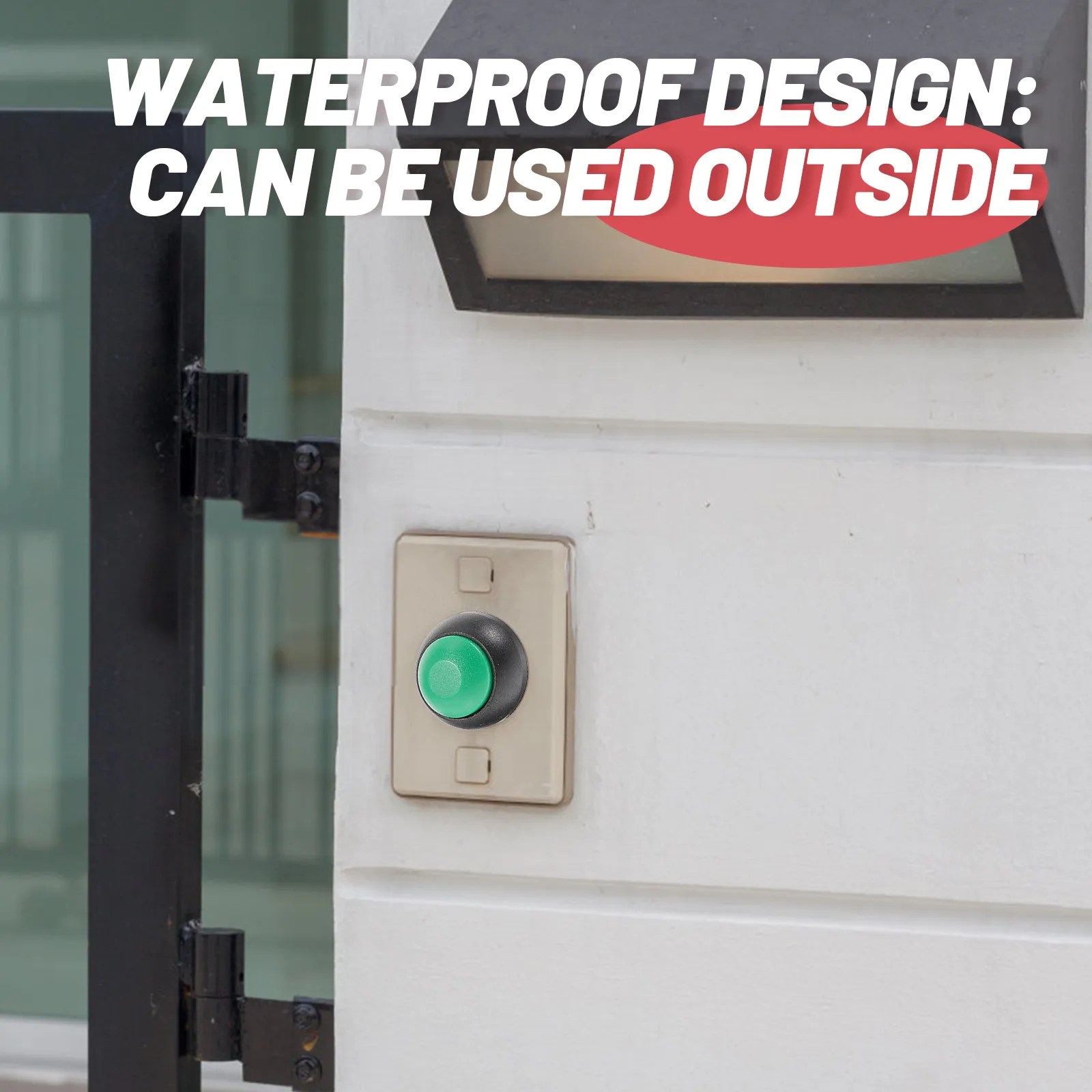 10Pcs Doorbell Button Self-Resetting Easy Install Door Bell Button Only Replacement Pushbutton for Home School Office Party