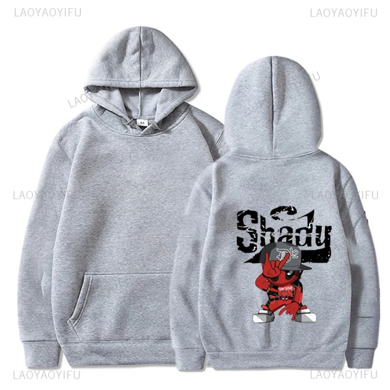 Rapper Eminemes Shady Records Logo Pullover Hoodies Autumn Winter Casual Fashion Streetwear Hot Sale