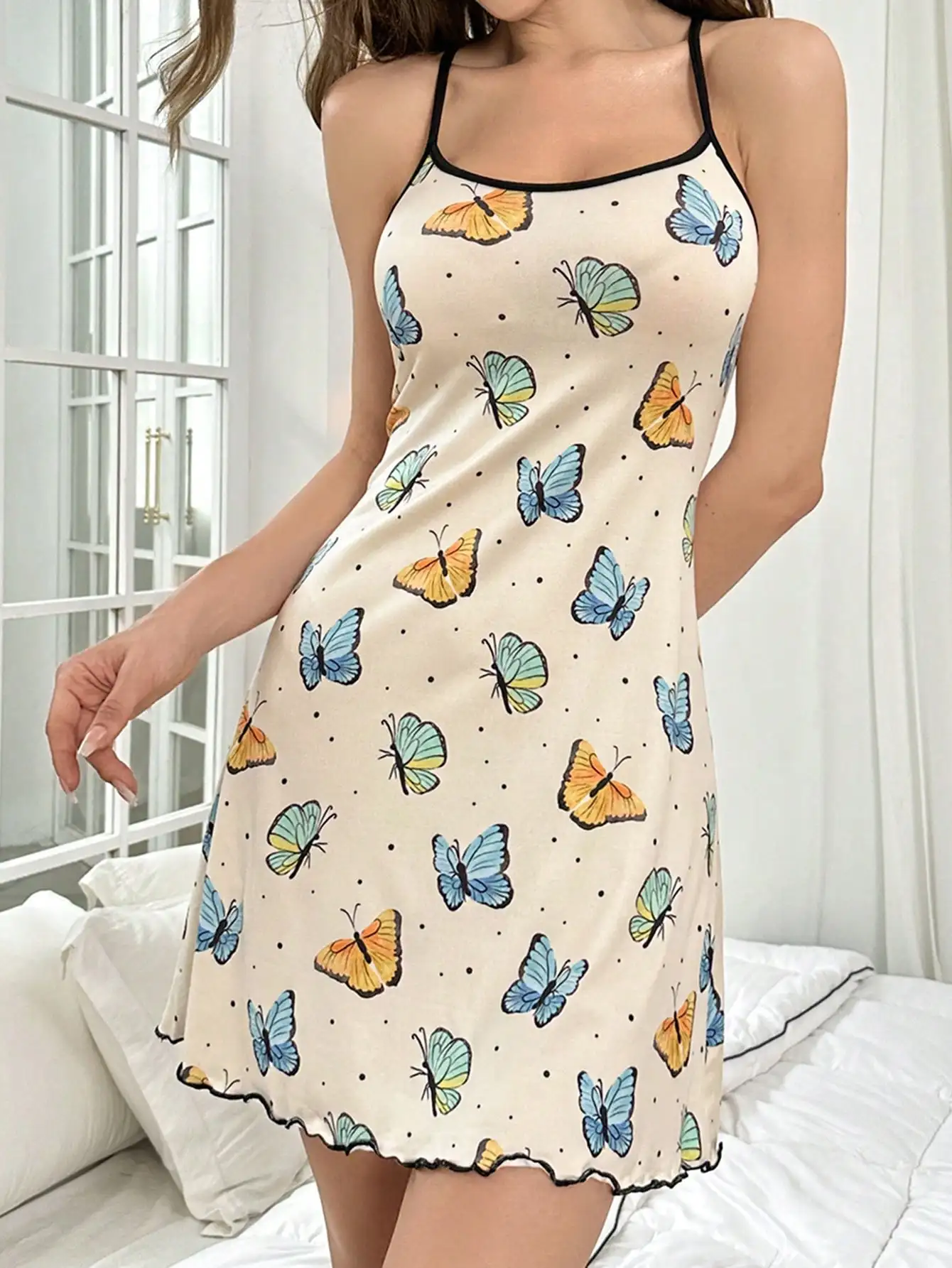 Women\'s new style pajamas nightdress elegant casual sexy skirt home wear