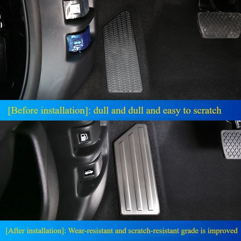 أغطية دواسات مسند القدم لهوندا CRV CR-V BREEZE 2017-2023، إطار زخرفي بدواسة الراحة، ملحقات واقي دواسة السيارة #5