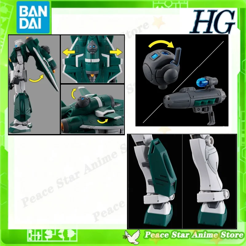 Japan Bandai Original Anime Assemble Model Action Figure HG 1/144 RGM-79U GM SLOEP Christmas Gift Toys For kids In Stock
